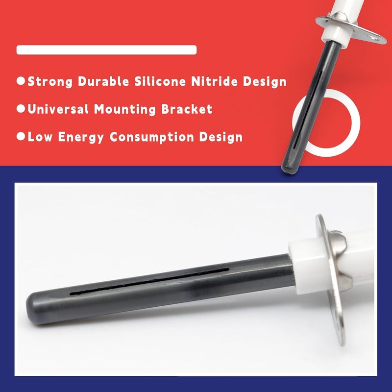 Dusledel 903110A 903110 Universal Furnace Hot Surface Ignitors With Plug, Round Silicon Nitride Hot Surface Igniters Kit Replacement for Nordyne Furnace Igniters 632504 - Image 5